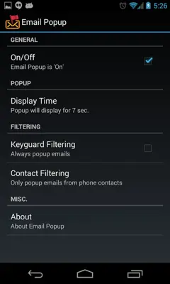 Email Popup android App screenshot 1